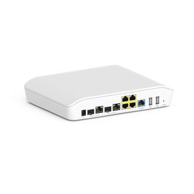 Firewall SD-WAN para PYME NSE3000 / 2 puertos WAN Gigabit + 2 SFP Combo / 4 puertos LAN Gigabit / IDS-IPS y Bloqueo de Aplicaciones / Gestión Cloud cnMaestro / Hasta 1,000 Dispositivos