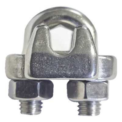 Nudo/ Perro/ Abrazadera Acero Forjado para Cable de 5/16″, Acero Inoxidable.