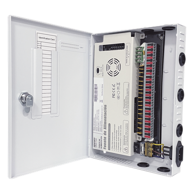 Fuente PREMIUM / 11-15 V / 18 canales / 30 A / Alta tecnología en seguridad / Doble ventilador / Hasta 1.85 Amperes por Salida / Filtro de Ruido por canal / Diseño de alta gama.