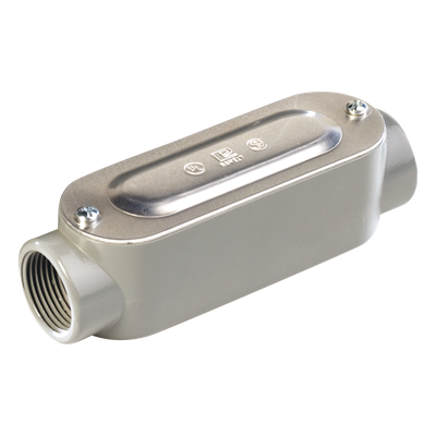 Caja oval roscada tipo C de 2″ (50.8 mm) Incluye tapa y tornillos.