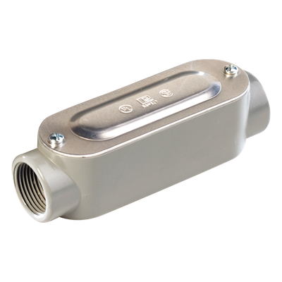 Caja Ovalada Roscada tipo C de 1/2″ (12.7 mm) / Incluye tapa y tornillos.