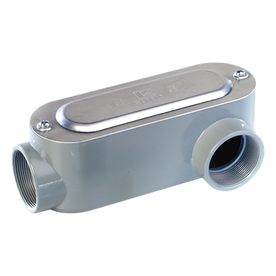 Caja Oval Roscada tipo LL de 1/2″ (12.7 mm) / Incluye tapa y tornillos.