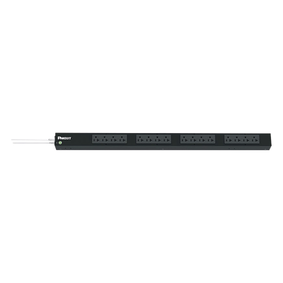 PDU Básico para Distribución de Energía, Enchufe de Entrada NEMA 5-20P, Con 16 Contactos NEMA 5-20R, de Instalación Vertical, 20 Amp, 120 Vca