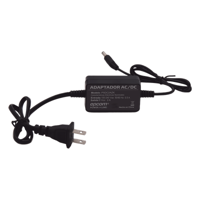 Adaptador 5 Vcc / 2A / UL / Voltaje de Entrada de 100-240 Vca / Para uso, solo en lectores biométricos de 5 Vcc de la marca ZK