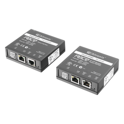 Kit extensor IP y PoE por cable UTP CAT5E hasta 500 mts @ 100 mbps