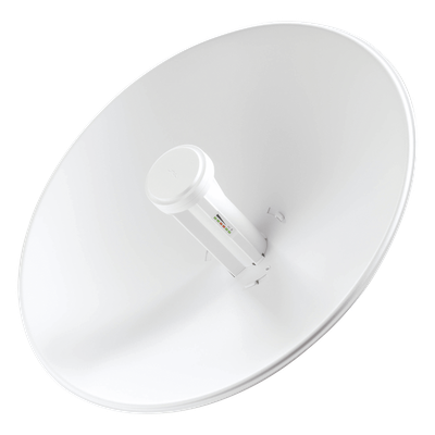PowerBeam airMAX M2, hasta 150 Mbps, frecuencia 2 GHz (2405 – 2475 MHz) con antena tipo plato de 18 dBi