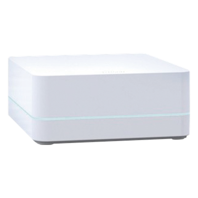 Repetidor inalámbrico para extender el alcance RF de un sistema Caseta Wireless, cobertura aproximada de 232 m², alimentación USB de 5 V con adaptador incluido