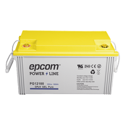Batería de GEL PURO OPzV / 12 V @ 100 Ah / Ciclo profundo / Uso en Aplicaciones Fotovoltaicas y de Respaldo