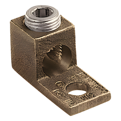 Terminal Tipo Lengüeta Recta de Cobre, Cal. 8 a 1/0 AWG, Orificio para perno de 5/16" (7.9mm)