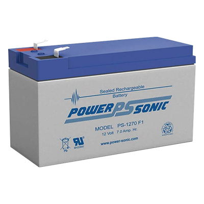 Batería 12V, 7AH, Para Respaldo, Tecnologías AGM/VRLA, 5 Años Vida Útil, Terminales F1, Reconocida UL