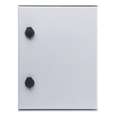 Gabinete de Poliéster IP65 Uso en Intemperie (300 x 400 x 200 mm) con Placa Trasera Interior de Plástico (Incluye Chapa y Llave).