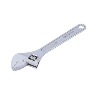 Llave Ajustable (Perico) de 20.5 cm (10”). Apertura máxima de Mordaza de 30 mm.