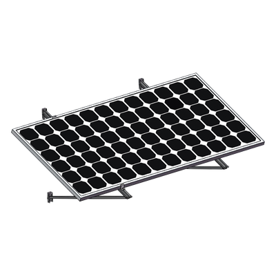 Montaje Para Módulos Solares En Muro Con Espesor De 35-40mm, Riel 1400mm
