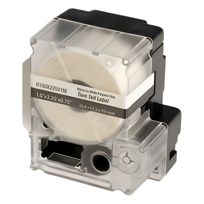 Casete de 75 Etiquetas Autolaminadas Turn-Tell, Con Rotación para Mejor Visibilidad, para Cables Categoría 6 FTP y Categoría 6a/10Gig, Calibre AWG 8 – 4