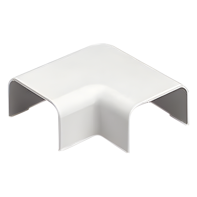 Conexión en ángulo recto «L», para uso con canaleta LD5, material ABS, Color Blanco Mate