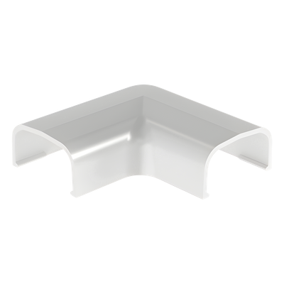 Conexión en ángulo recto «L», para uso con canaleta LD5, material ABS, Color Blanco