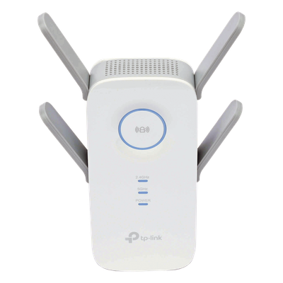 Repetidor / Extensor de Cobertura WiFi AC, 2600 Mbps, doble banda 2.4 GHz y 5 GHz, con 1 puerto 10/100/1000 Mbps, 4 antenas externas