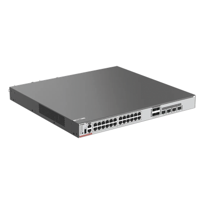 Switch Core 24 Puertos PoE 802.3bt Class 2 (FULL Hi-PoE 90 W) Capa 3 Multi-Gigabit 10G y SFP28 25G (No Incluye Fuentes de Poder)