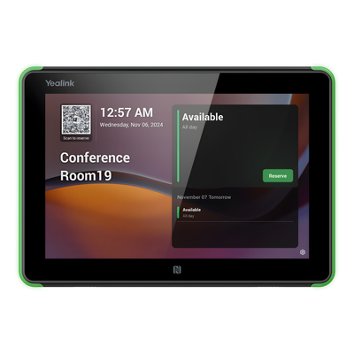 Panel Touch Para Programación De Salas De Reuniones Todo En Uno Con Indicadores LED Laterales Moderno y Ultrafino
