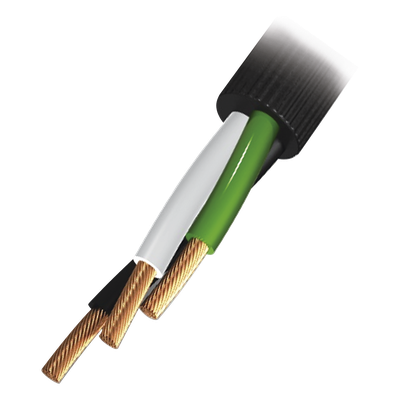 Cable de Uso Rudo / 3 Hilos / Calibre 12 AWG / 600 V / Rollo 100 m