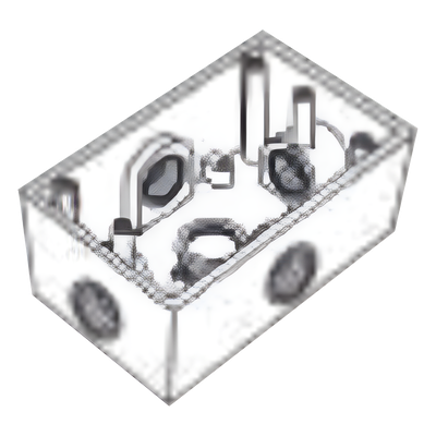 Caja Condulet FS de 3/4″ (19.05 mm ) con cinco bocas a prueba de intemperie.