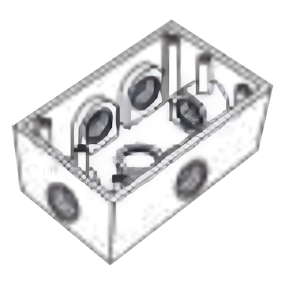 Caja Condulet FS de 3/4″ (19.05 mm ) con seis bocas a prueba de intemperie.