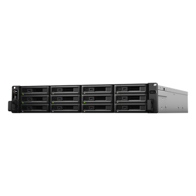 RackStation RS3621xs+ | 12 Bahías | Procesador Intel Xeon D-1541 8 Núcleos | 8 GB DDR4 ECC | Dual 10GbE | Alimentación Redundante | Escalable a 36 Bahías | Garantía 3 Años.