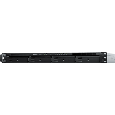 NAS RackStation RS422+ | 4 Bahías | 1U | AMD Ryzen R1600 | 2 GB DDR4 ECC | 570 MB/s Lectura | 530 MB/s Escritura | Puertos Dual 1GbE | Actualización 10GbE | Compatibilidad RAID | Synology DSM.