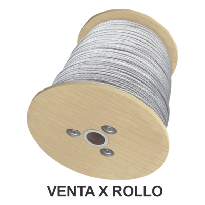 Rollo o carrete de 1500 Metros de Retenida de 1/4″ de Alta Resistencia, Galvanizado clase A.