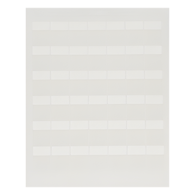 Paquete de Hojas con 2500 Etiquetas de Identificación Auto-Laminadas para Impresora Láser/Inyección de Tinta, para Cables de 4.1 a 8.1 mm de Diámetro (10 – 6 AWG), Color Blanco