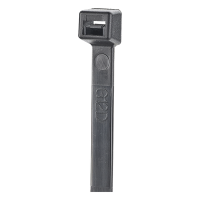 Cincho de Nylon 6.6 StrongHold™, 370mm largo x 3.6mm ancho, Color Negro, Exterior Resistente a Rayos UV, Paquete de 100pz