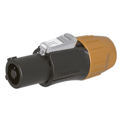 POWERCOM,  línea, neutro y conexión a tierra de seguridad preadaptada IP65 Color Negro