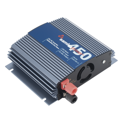 Inversor de Corriente Onda Modificada (CD-CA). Potencia Nominal 450 W, Ent:12Vcc, Sal: 115Vca 60 Hz.