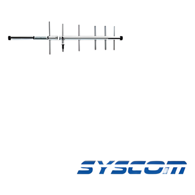 Antena Base, Direccional, Rango de Frecuencia 896 – 970 MHz (Yagi 6 elementos).