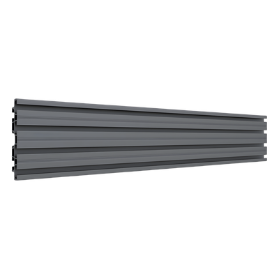 Accesorio_ Riel de Aluminio con Longitud 1000 mm | Incluye Tapas laterales | Compatible con estructura para Videowall | Diseño Modular