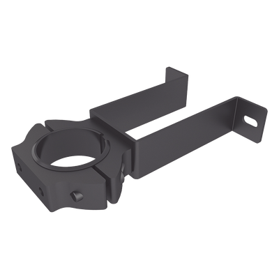 Soporte de pared con abrazadera para poste
