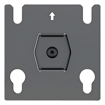 Accesorio – Placa Adaptadora para Panel LED 20 x 20.5 mm | Dimensiones 64 x 64 x 2 mm | Diámetro de Orificio Ø10.3 mm | Separación de Orificios 40 mm.