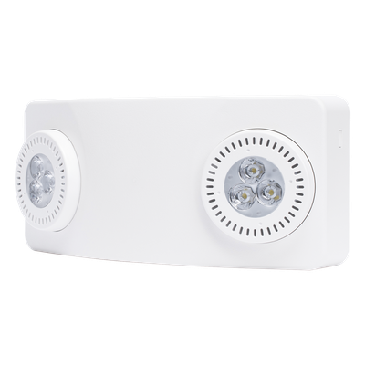 Luz de Emergencia Dual LED / 520 lúmenes / Uso Rudo / Cubierta ABS UL 5VA / Batería 9.6V 3Ah / 90 min Autonomía / Montaje Pared o Techo