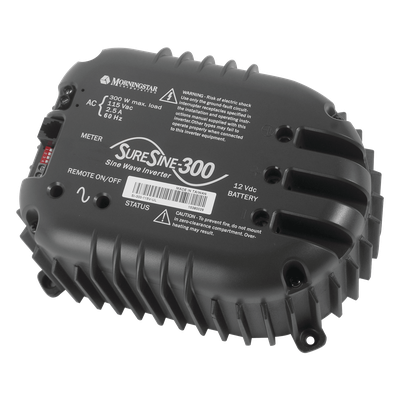 Inversor de Onda Sinusoidal Pura SureSine 300 W / 12 VCC a 110 VCA / 85-90% Eficiencia / Uso Industrial / Certificación UL