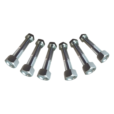 Juego de 6 Tornillos y tuercas de acero inoxidable de 3/4” x 2 1/2.