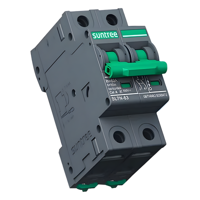Protección Térmica/ Interruptor 2P, 32 A, Corriente Directa 800 Vcc para Aplicación Fotovoltaica Montaje Riel DIN