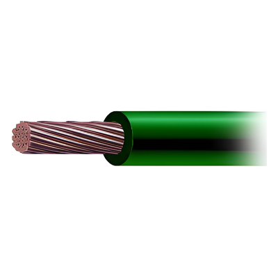 Cable THW-LS / Calibre 4 AWG / 19 Hilos / Color Verde / Venta por Metro