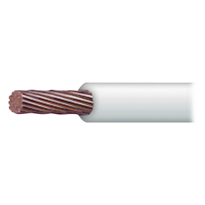 Cable Eléctrico de Cobre Recubierto THW-LS Calibre 6 AWG 19 Hilos Color Blanco (100 metros)