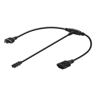 Cable troncal «Y». conecta paneles y dispositivos tales como microinversor y sistema de monitoreo en un conjunto.