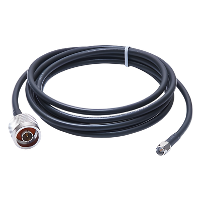Jumper de 2 Metros (6.56 Pies) con Cable RG-58U-SYS Conector N Macho a SMA Macho