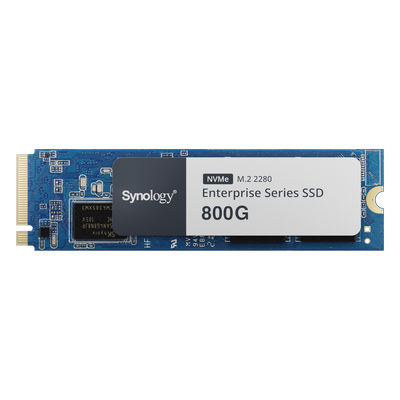 SSD NVMe M.2 Serie Enterprise | SSD 800GB | Alto Rendimiento 660.000 IOPS Lectura | 120.000 IOPS Escritura | Resistencia Hasta 2900 TBW | Protección de Datos Integral | Análisis de Vida Útil | Compatible con Synology DSM.