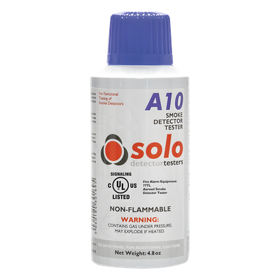 Lata De Humo Sintético En Aerosol Para Prueba De Detectores Puntuales, No Tóxico, No Inflamable, Libre De Silicona, 100%Biodegradable, No Contamina Los Detectores, Uso Manual o En Dispensadores SOLO-330/SOLO-332, Listado UL