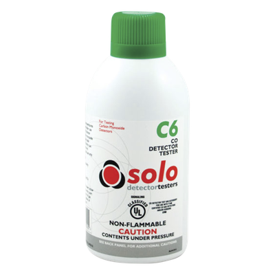 Lata De Gas De Monóxido De Carbono (CO) Genuino Para Prueba De Detectores De CO, Uso Manual o En Dispensadores SOLO-330/SOLO-332, Listado UL