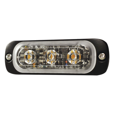 Luz Auxiliar de 3 LED, Azul, Lente Transparente, SAE