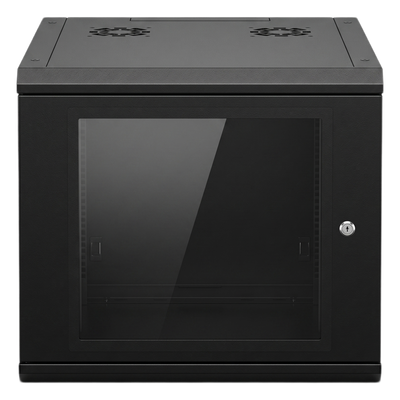 Gabinete de Pared 9U de 635 mm de Profundidad, Rack de 19 in en Acero Reforzado: Compacto y Resistente para Soluciones Profesionales